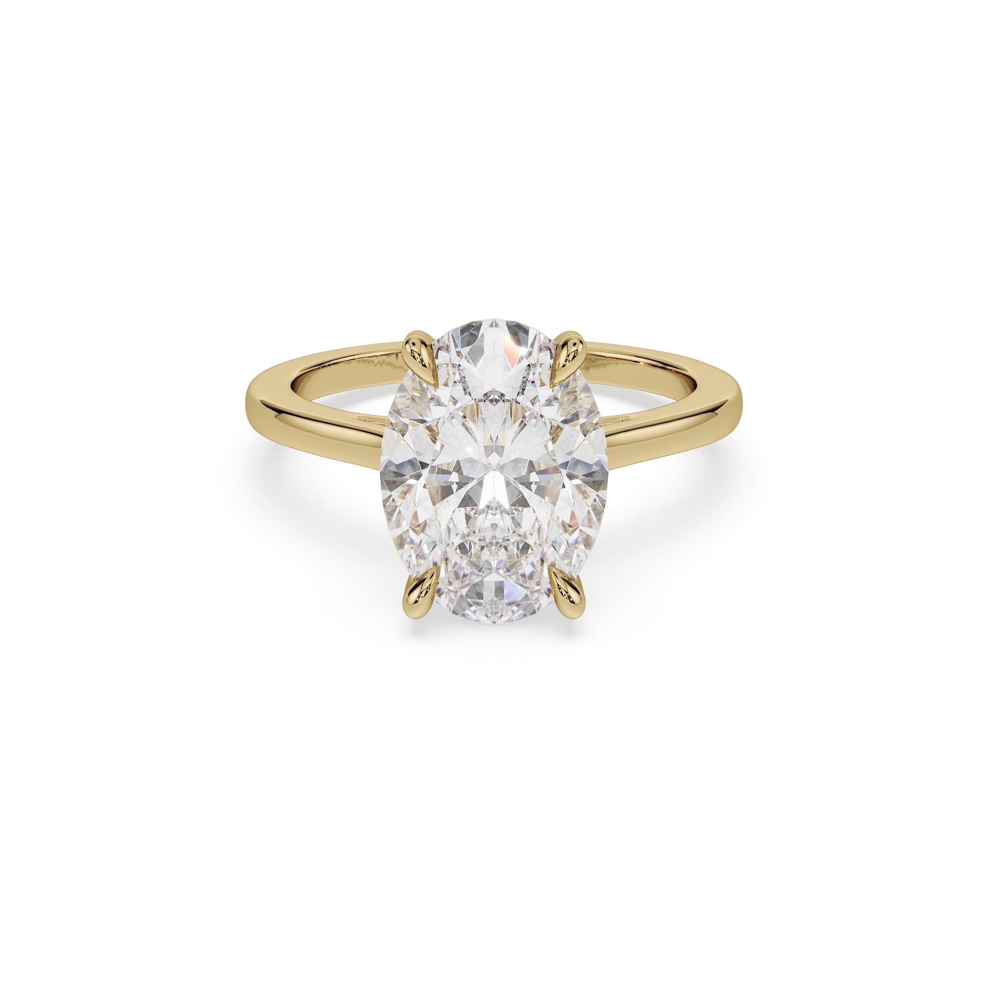 ALMARI Timeless Oval Solitaire Engagement Ring