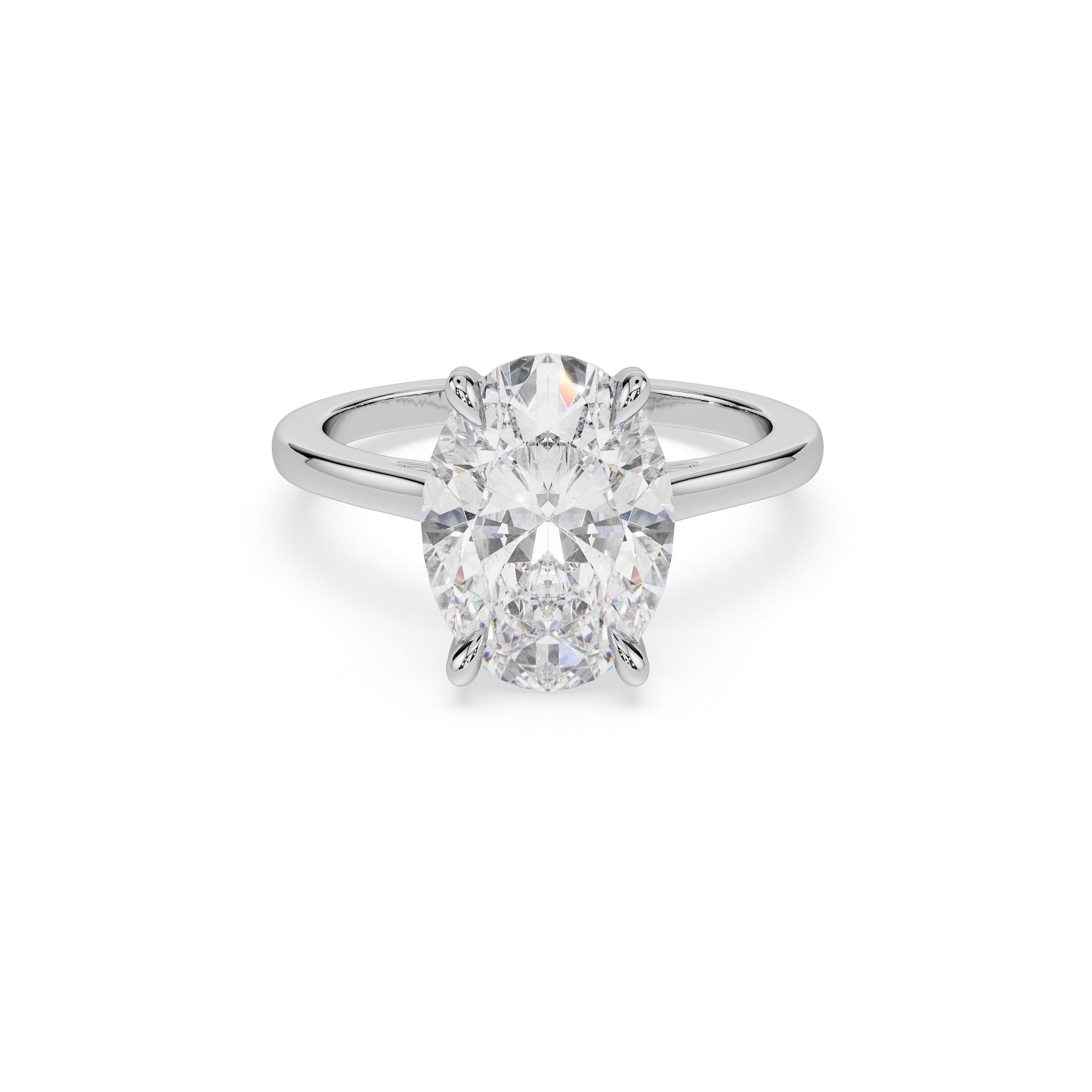 ALMARI Timeless Oval Solitaire Engagement Ring