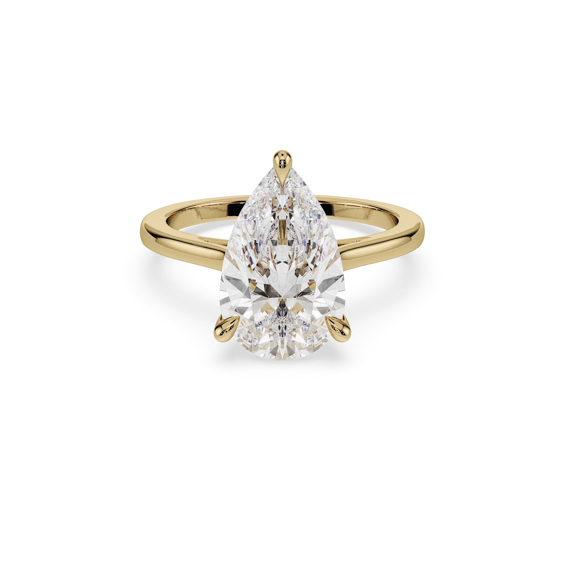 ALMARI Timeless Pear Solitaire Engagement Ring