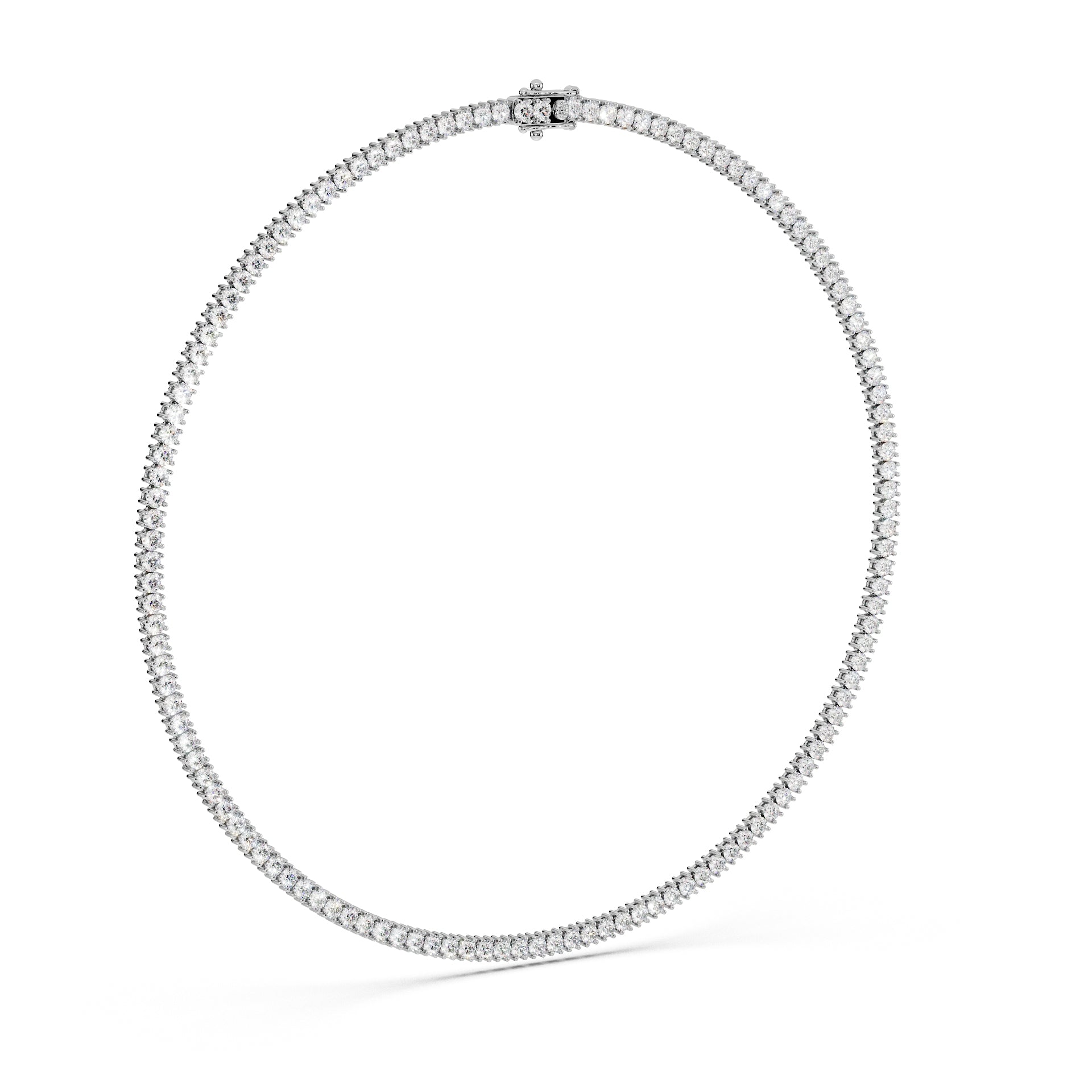 ALMARI Statement Diamond Tennis Necklace — 7.00 TCW