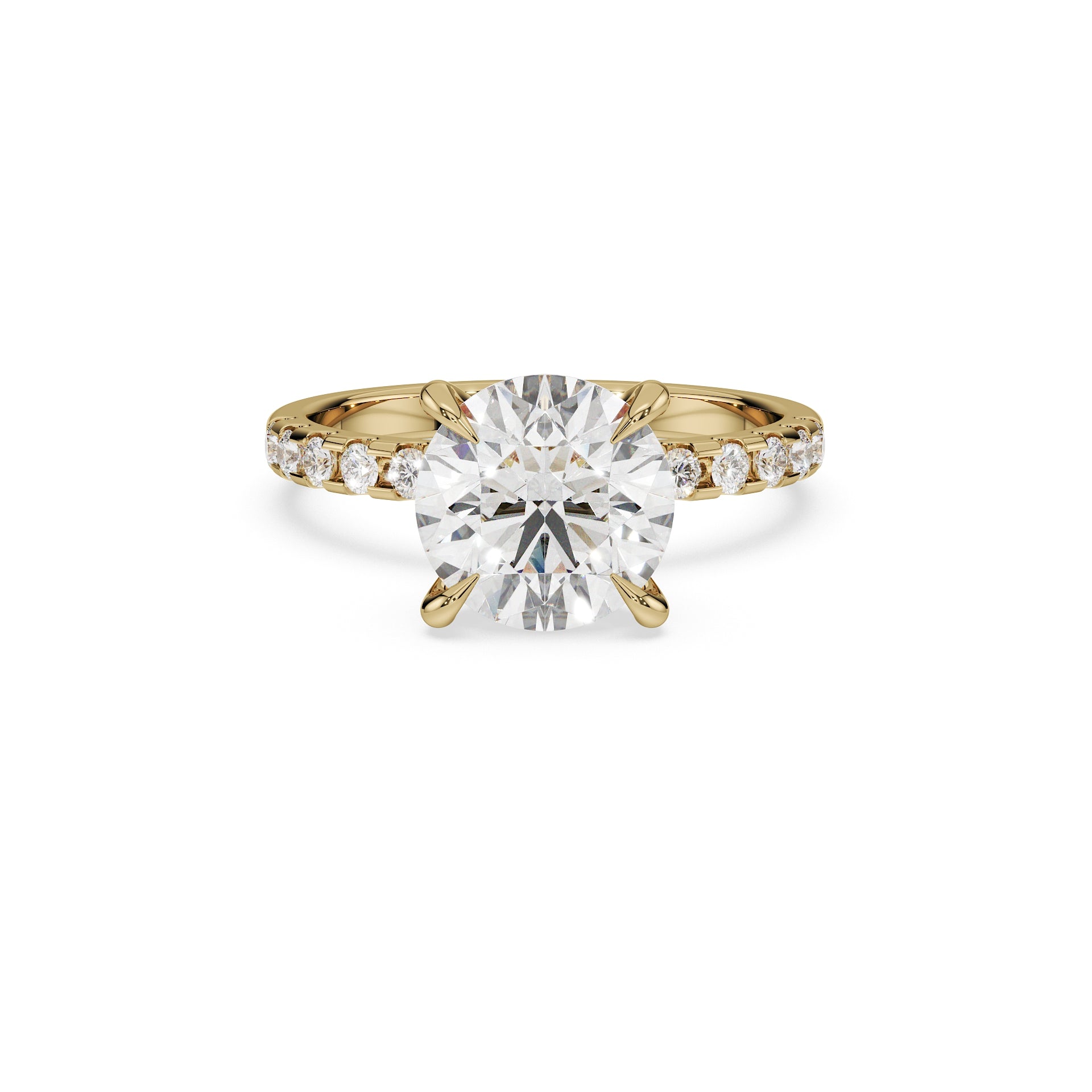 ALMARI Classic Round Solitaire Engagement Ring