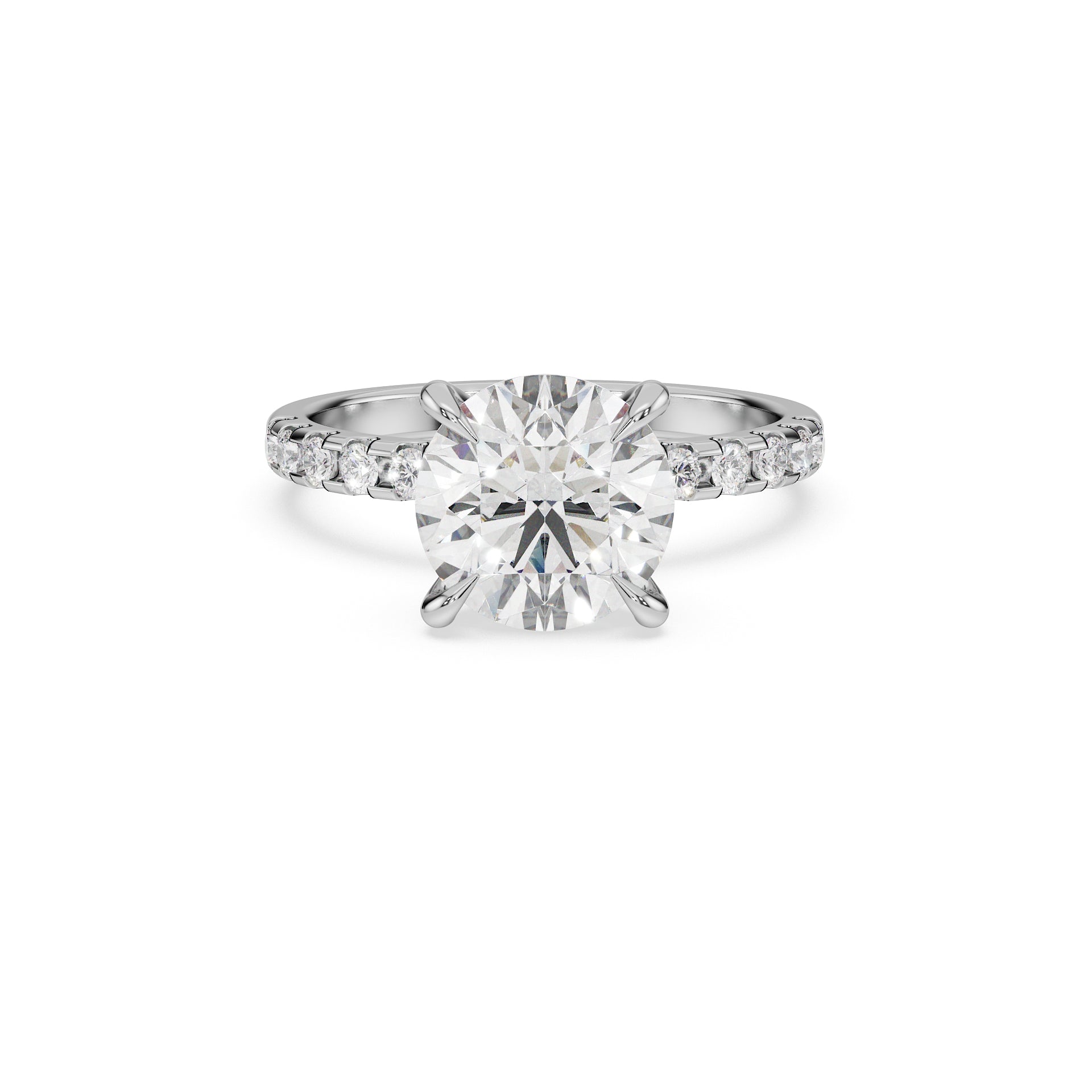 ALMARI Classic Round Solitaire Engagement Ring