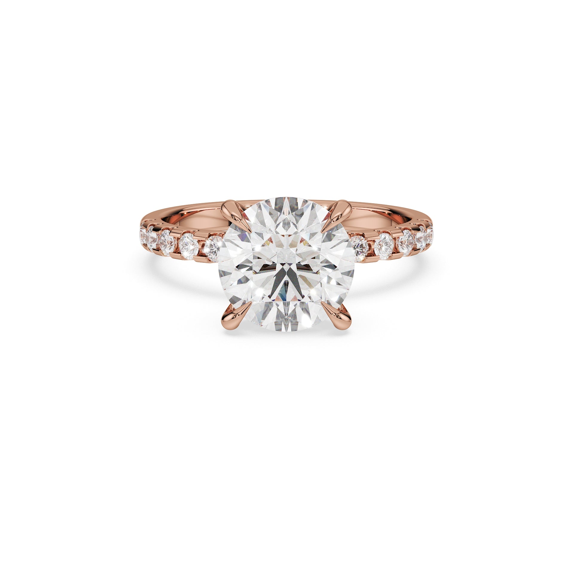 ALMARI Classic Round Solitaire Engagement Ring