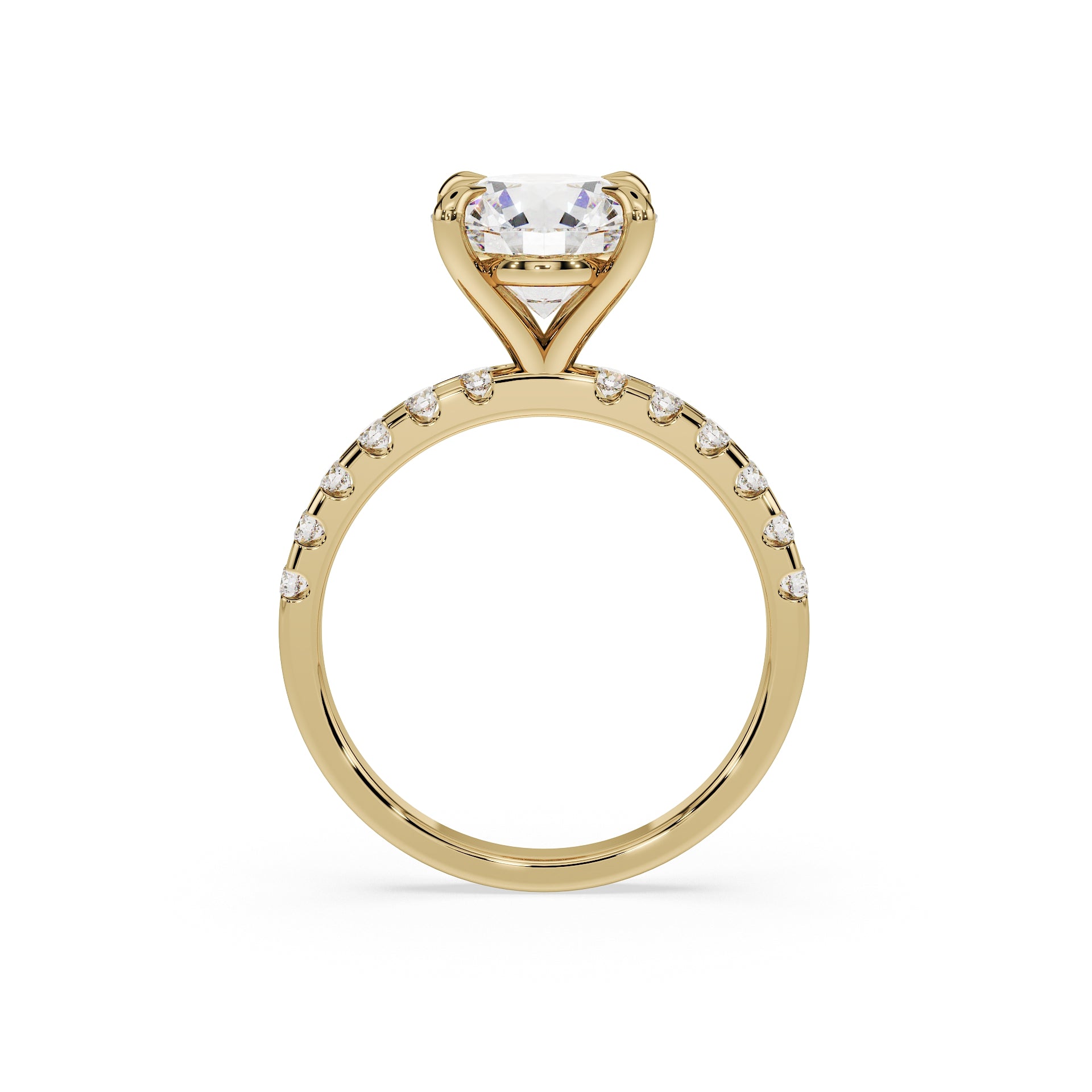 ALMARI Classic Round Solitaire Engagement Ring