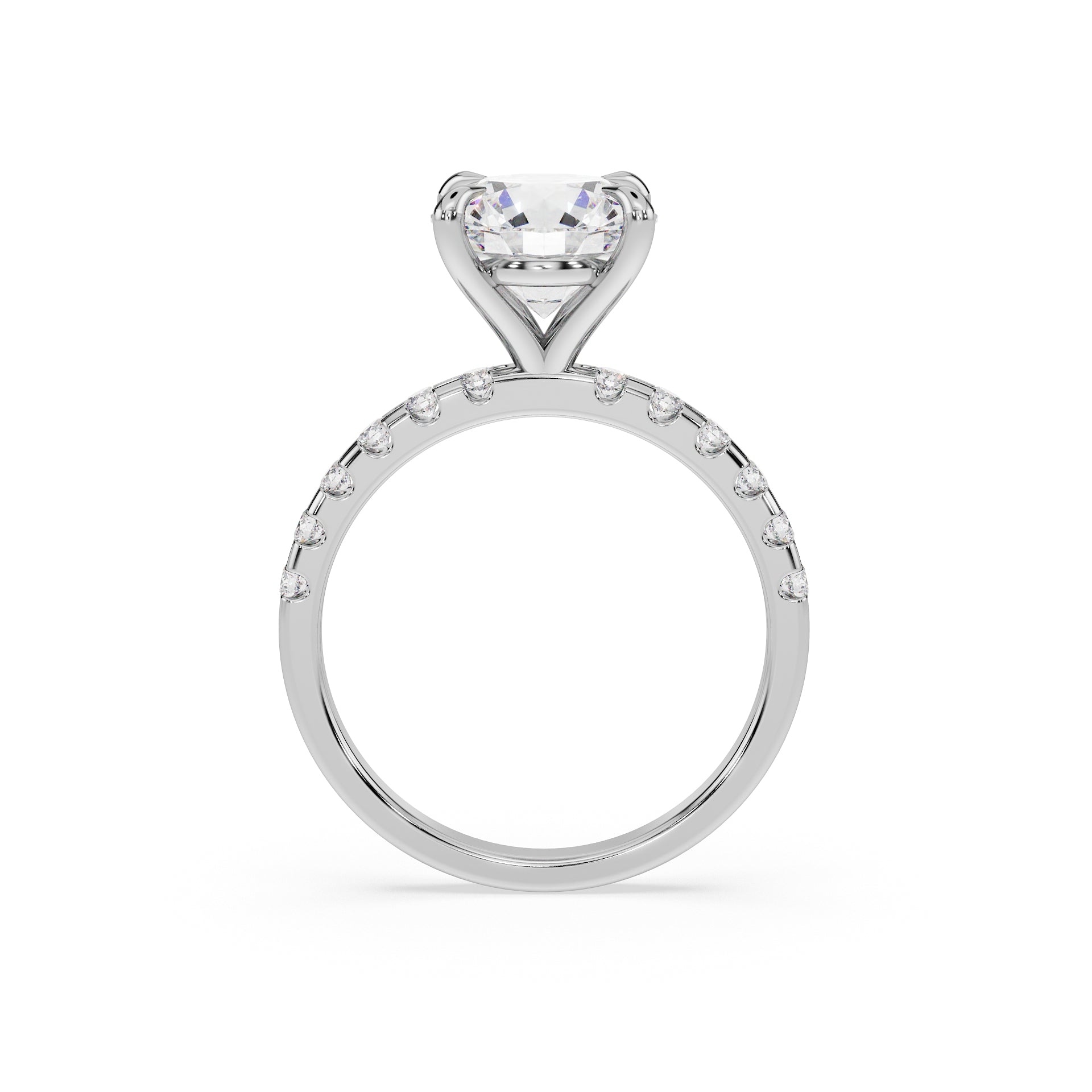 ALMARI Classic Round Solitaire Engagement Ring