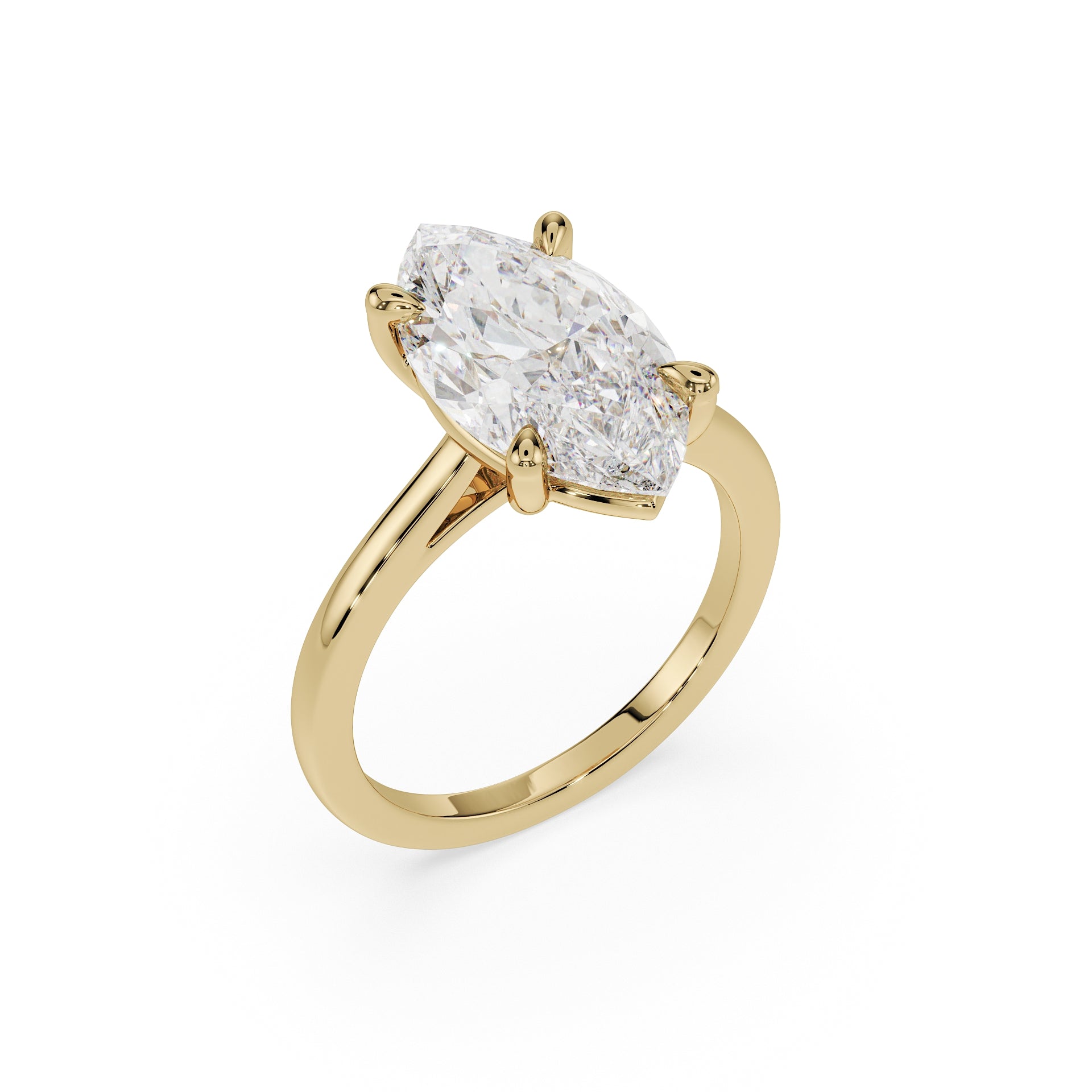 ALMARI Timeless Marquise Solitaire Engagement Ring
