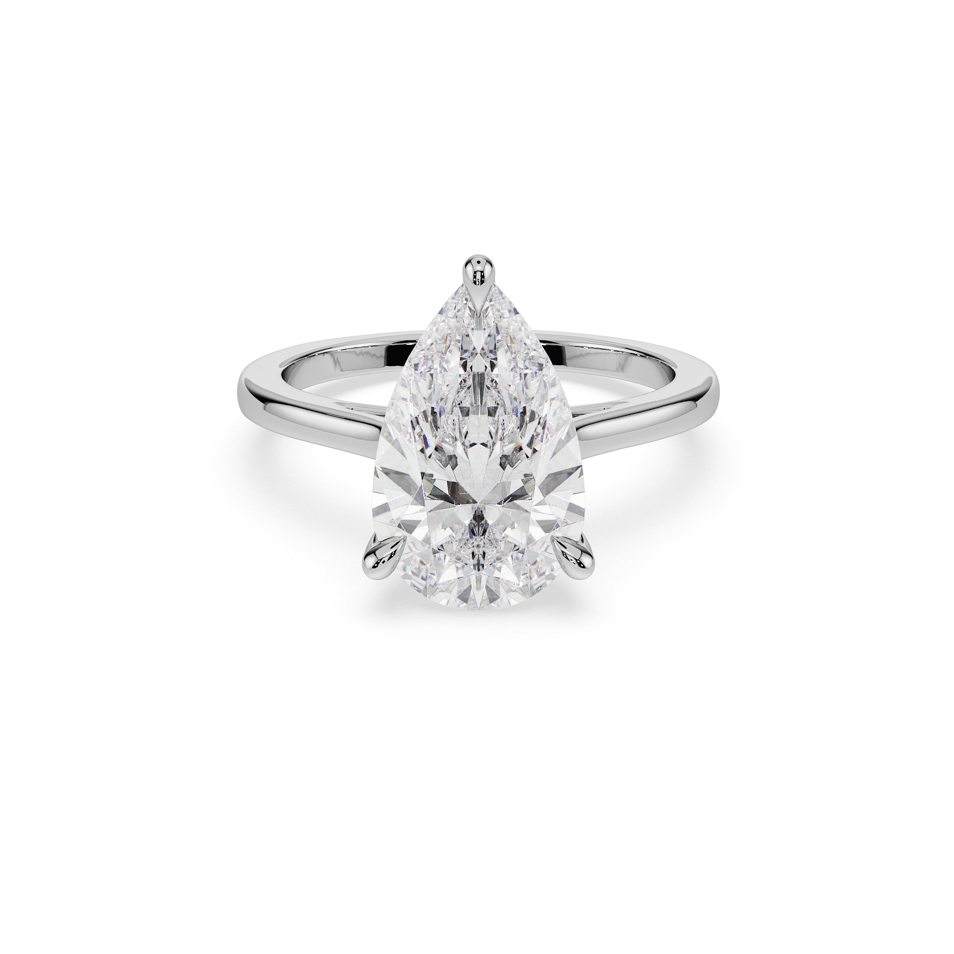 ALMARI Timeless Pear Solitaire Engagement Ring