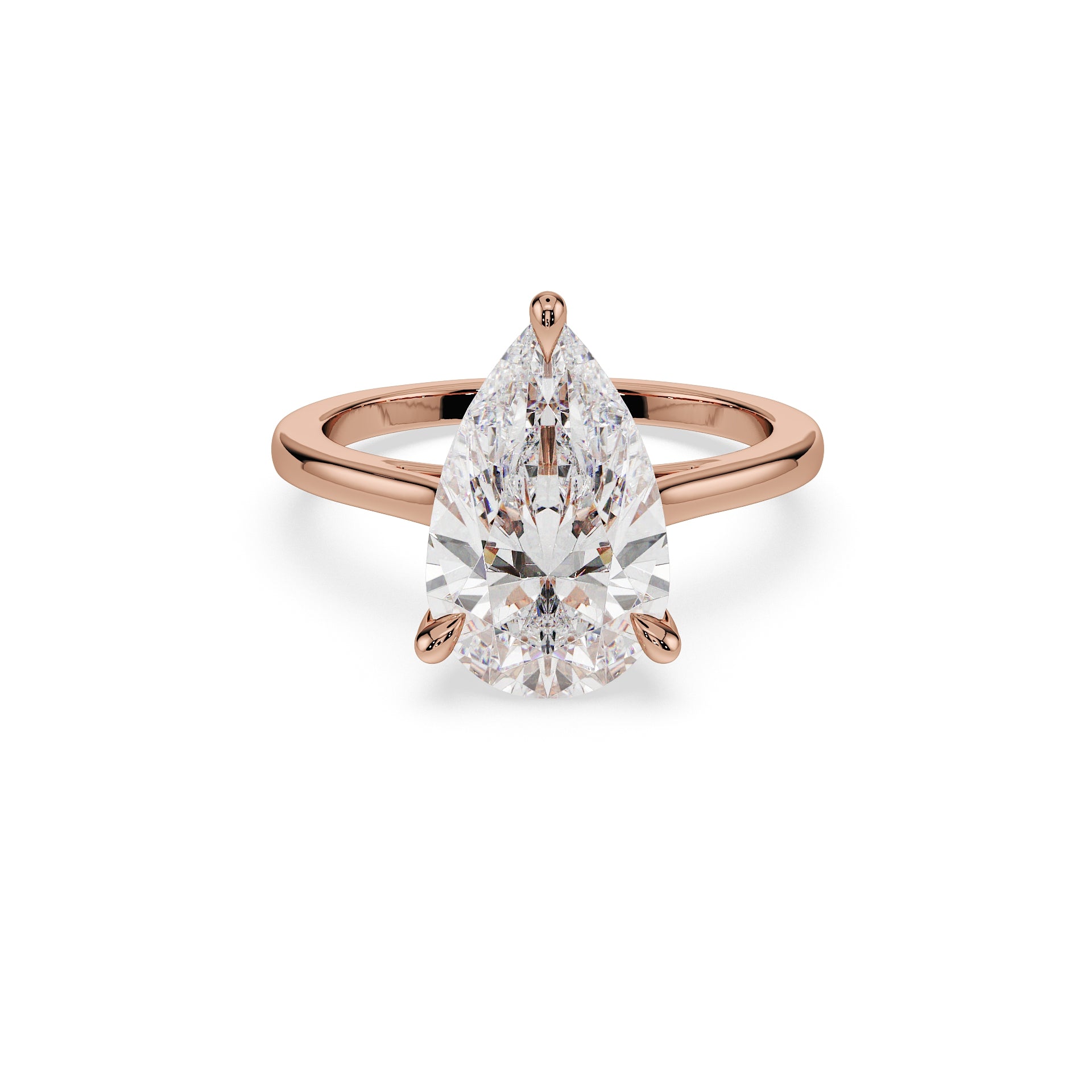 ALMARI Timeless Pear Solitaire Engagement Ring