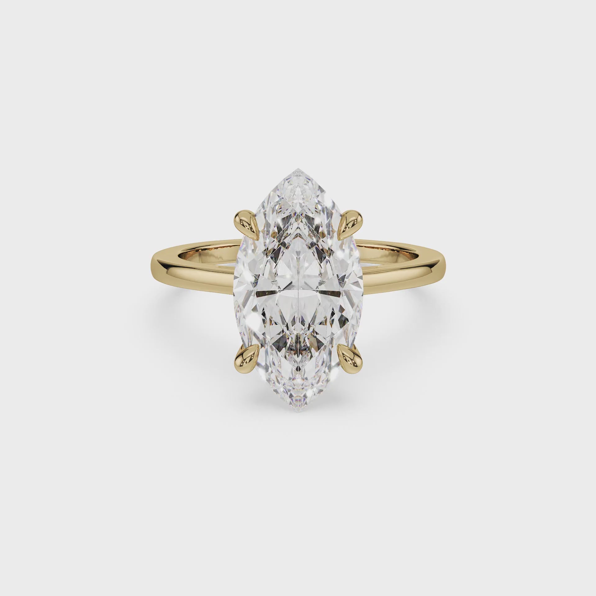 ALMARI Timeless Marquise Solitaire Engagement Ring