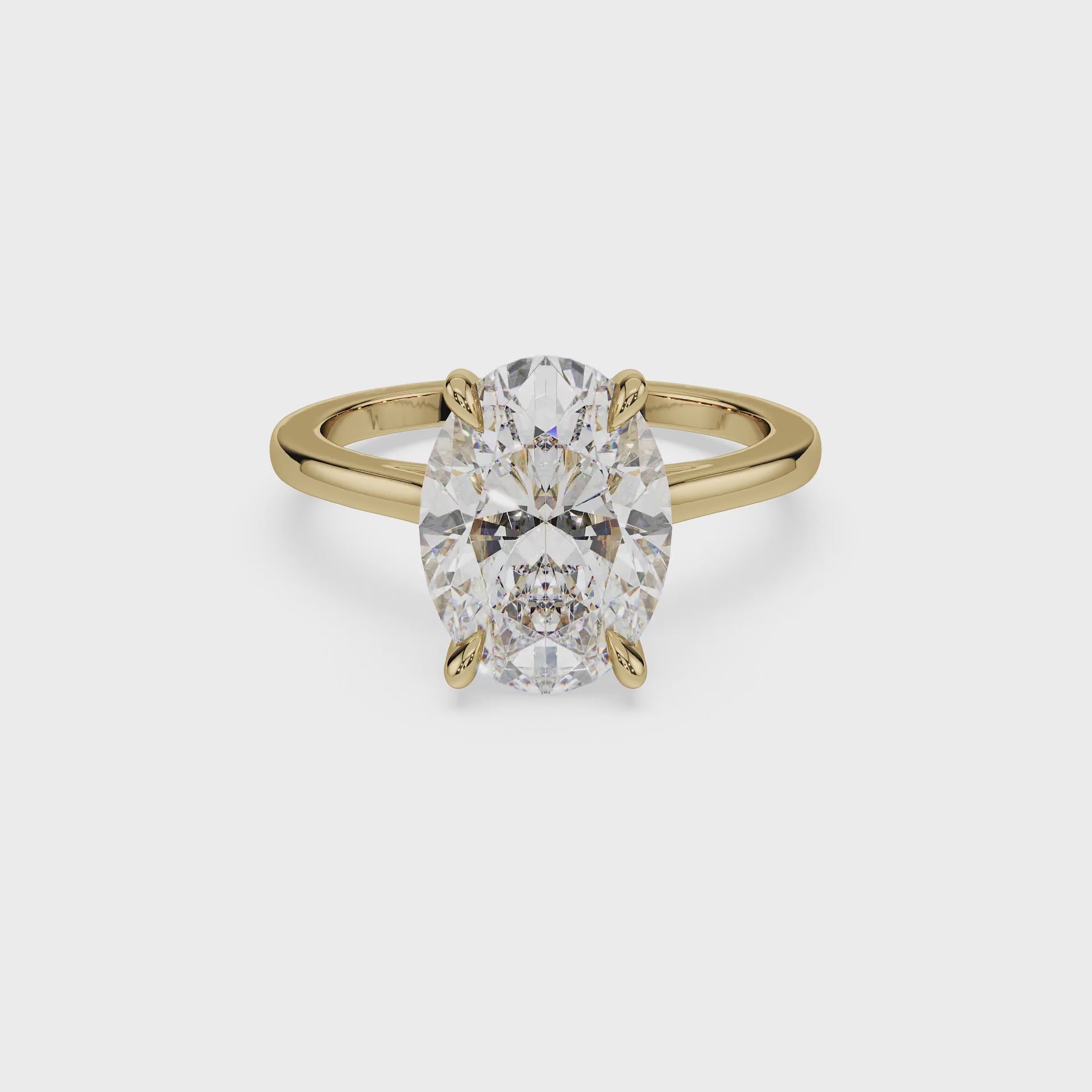 ALMARI Timeless Oval Solitaire Engagement Ring