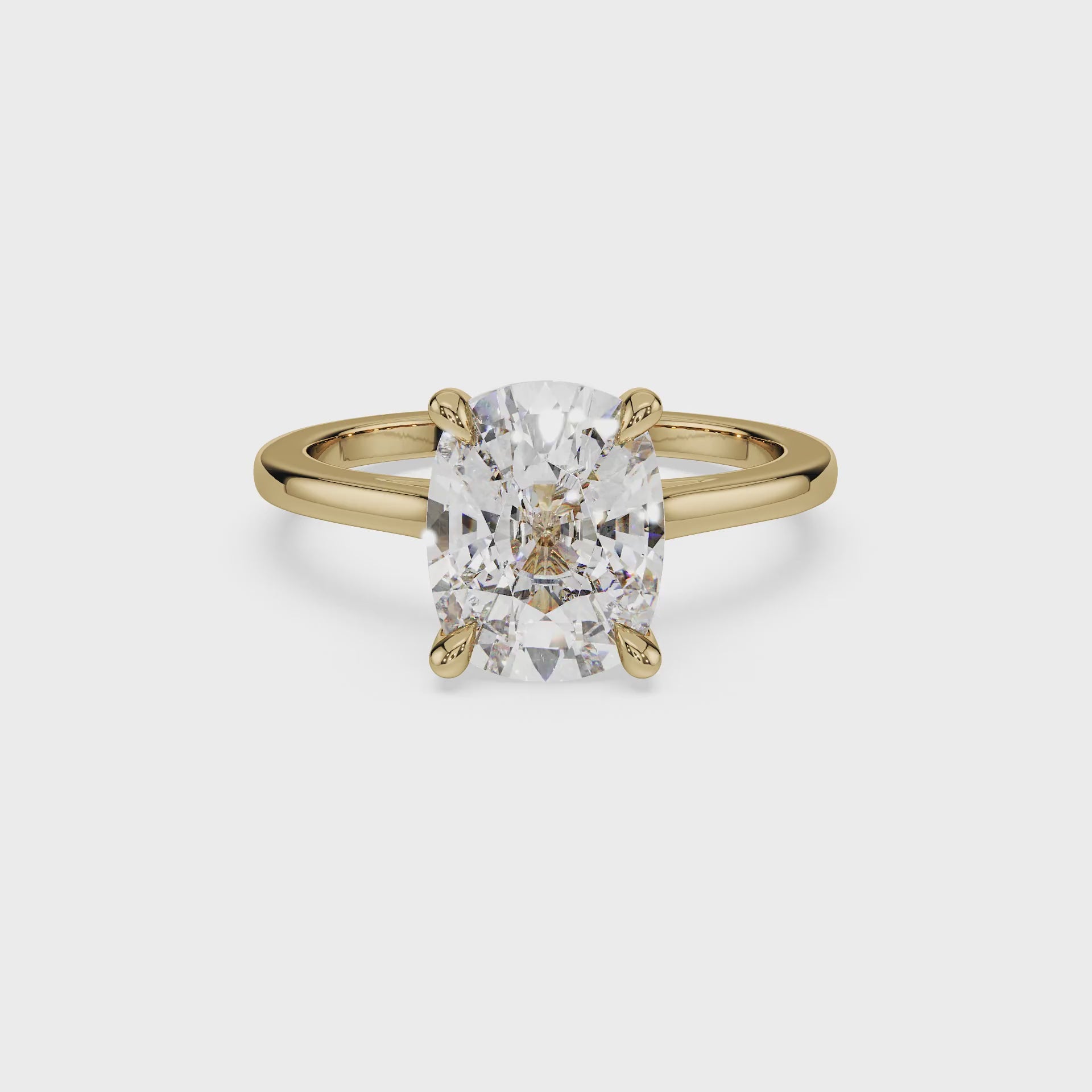 ALMARI Timeless Cushion Solitaire Engagement Ring